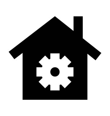  Konut iş vektör simgesi