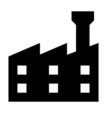  Fabrika vektör simgesi