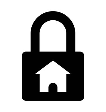  Ev güvenlik vektör simgesi