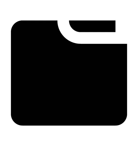 Icono de vector de carpeta — Vector de stock