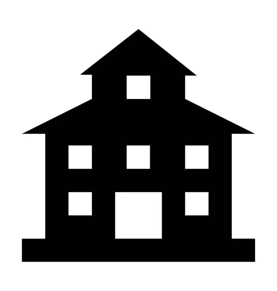 Ikona vektoru budovy banky — Stockový vektor