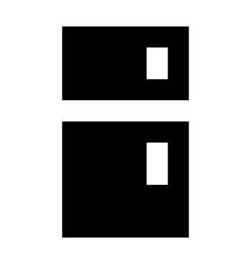  Buzdolabı vektör simgesi