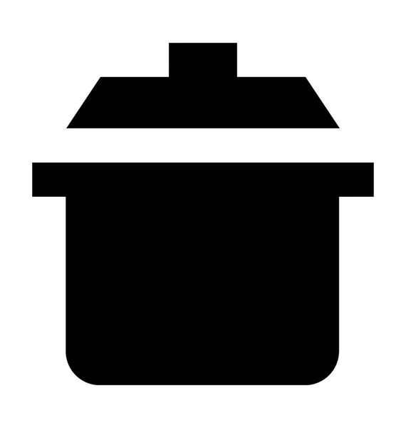 Cocina olla vector icono — Archivo Imágenes Vectoriales