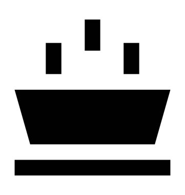  Sıcak yemek vektör simgesi