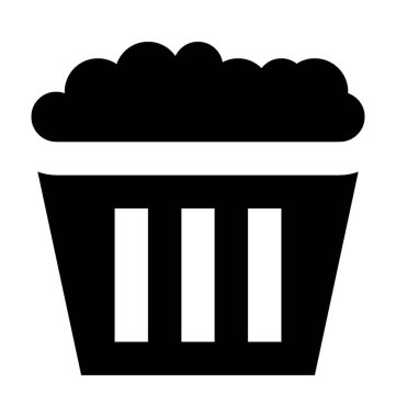  cupcake vektör simgesi