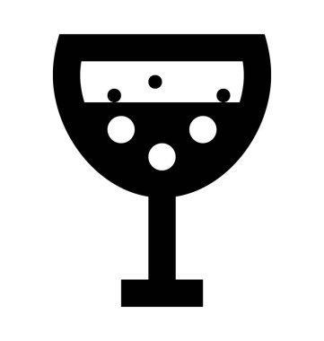  şarap cam vektör simgesi