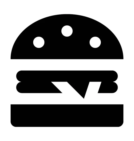 Hamburger vektör simgesi — Stok Vektör