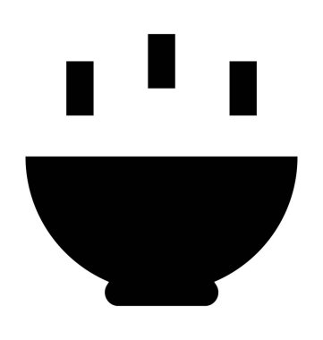  Sıcak yemek vektör simgesi