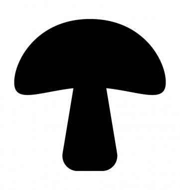  Mantar vektör simgesi