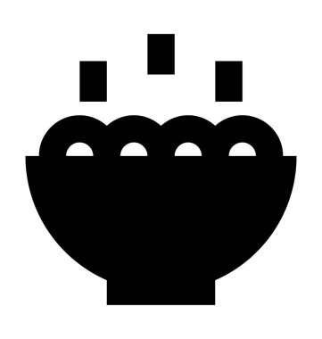  Sıcak çorba vektör simgesi