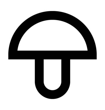  Mantar vektör simgesi