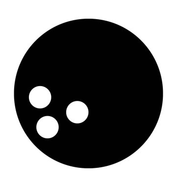  bowling topu vektör simgesi