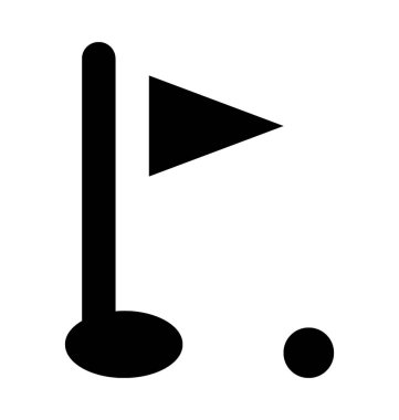  Golf Sahası vektör simgesi