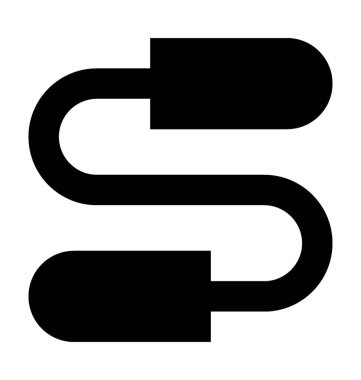  Atlama ipi vektör simgesi