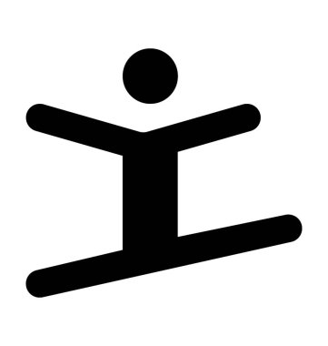  Su kayağı vektör simgesi