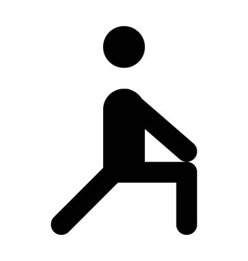  Egzersiz vektör simgesi