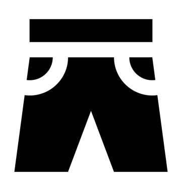  Şort vektör simgesi