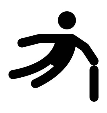  Topa vuran oyuncu vektör simgesi