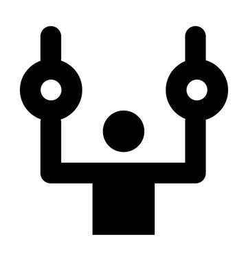  Jimnastikçi vektör simgesi