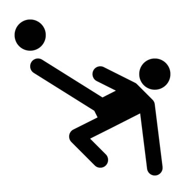  futbol oyuncusu vektör simgesi