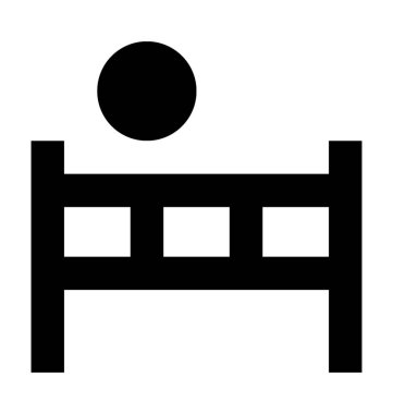  Voleybol net vektör simgesi