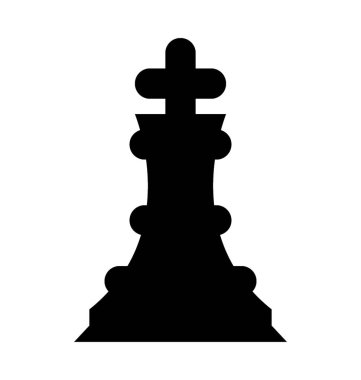  Satranç King vektör simgesi