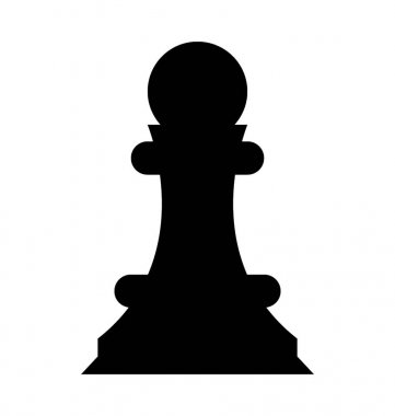  Satranç piyon vektör simgesi