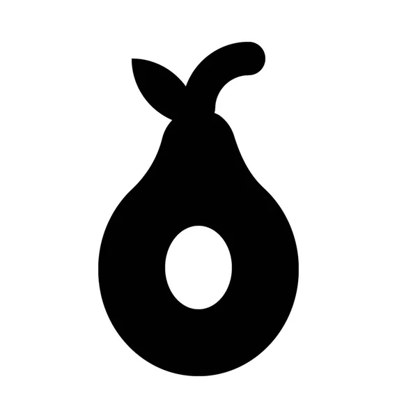 Icono de vector de pera — Vector de stock