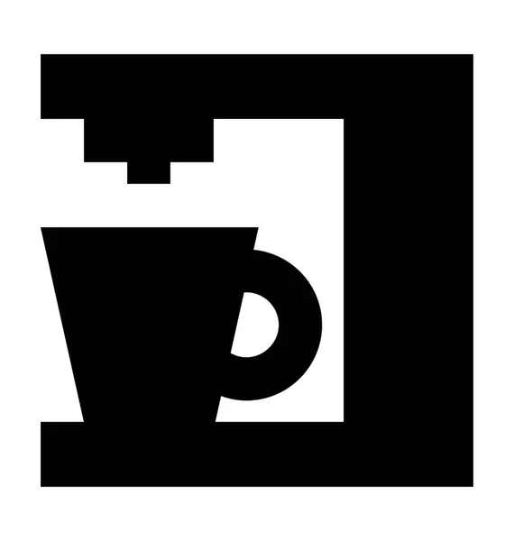 Coffee Maker Vector Icon — Stock Vector