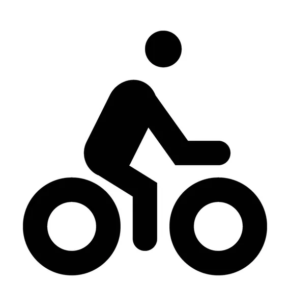 骑自行车的人矢量图标 — 图库矢量图片