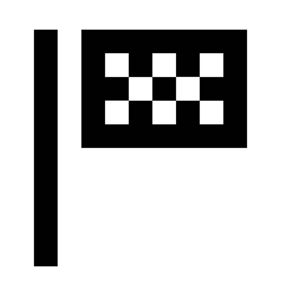 Спортивний прапор Векторна піктограма — стоковий вектор