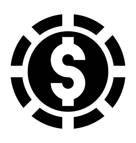 Casino puce icône vectorielle — Image vectorielle