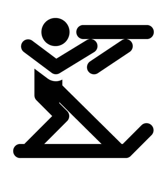 Icona vettoriale di biathlon — Vettoriale Stock
