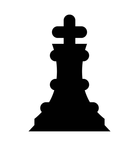 Icona vettoriale del re degli scacchi — Vettoriale Stock