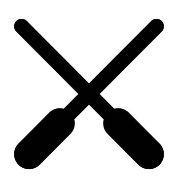  Kürekleri vektör simgesi