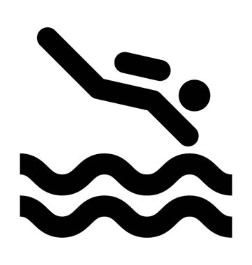  Snorkeler vektör simgesi