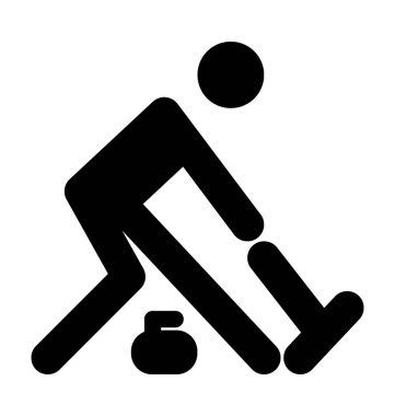  Hokey oyuncu vektör simgesi