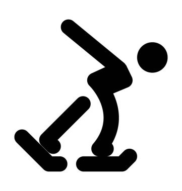  Buz Kayak vektör simgesi