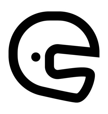  Kask vektör simgesi