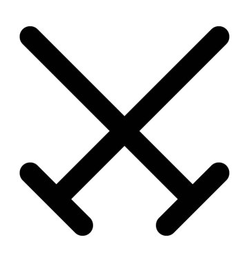  buz hokeyi vektör simgesi