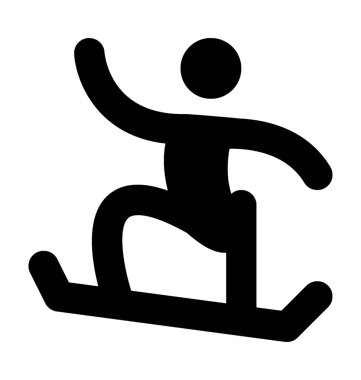  Buz pateni vektör simgesi