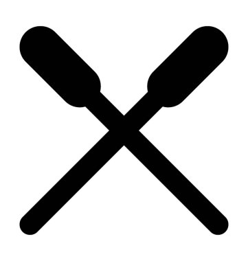  Kürekleri vektör simgesi