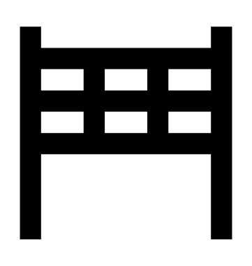  Voleybol net vektör simgesi