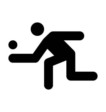  Tenisçi vektör simgesi