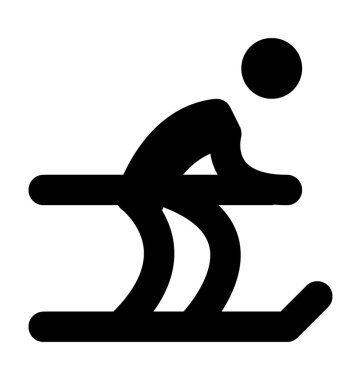  Kayakçı vektör simgesi