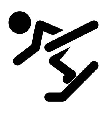  Buz Kayak vektör simgesi