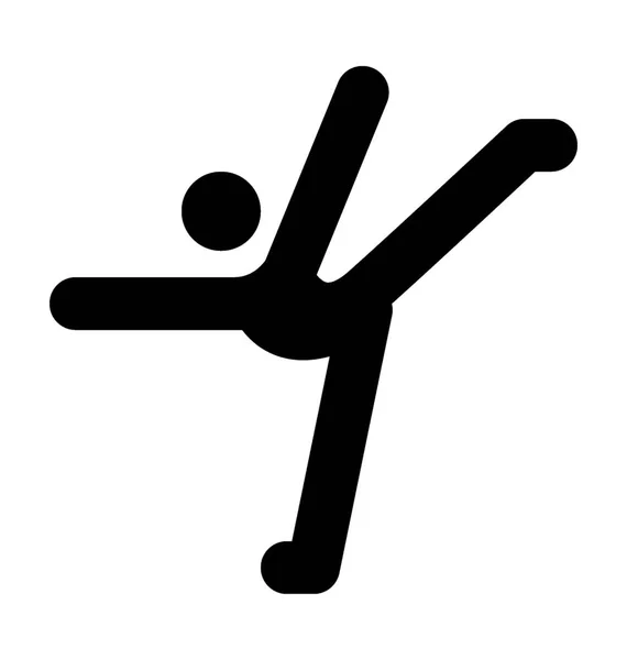 Skridskoåkning Pose vektor symbol — Stock vektor