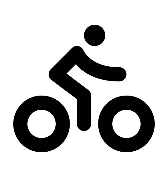 Icona vettoriale ciclista — Vettoriale Stock