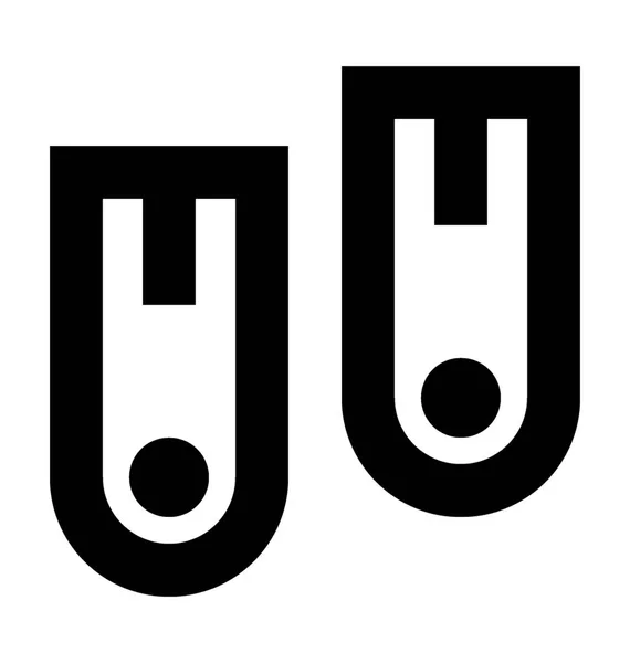 Vektor-Symbol für Tauchflossen — Stockvektor