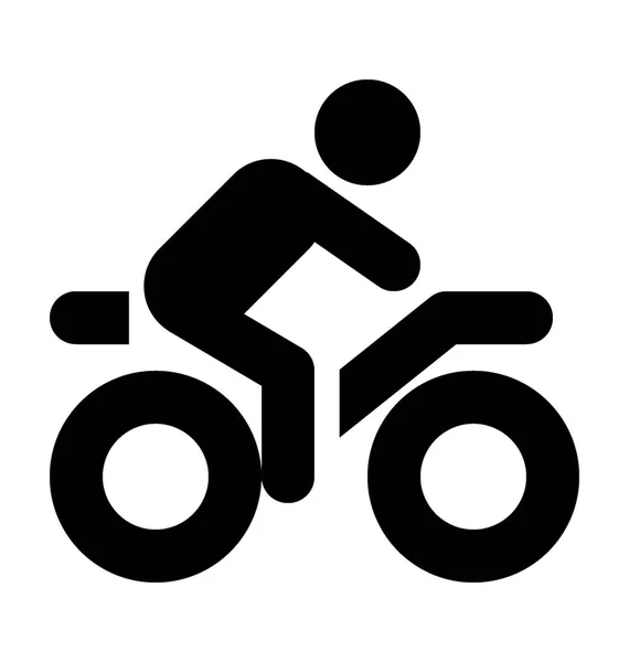 Icône vectorielle de course de vélo — Image vectorielle